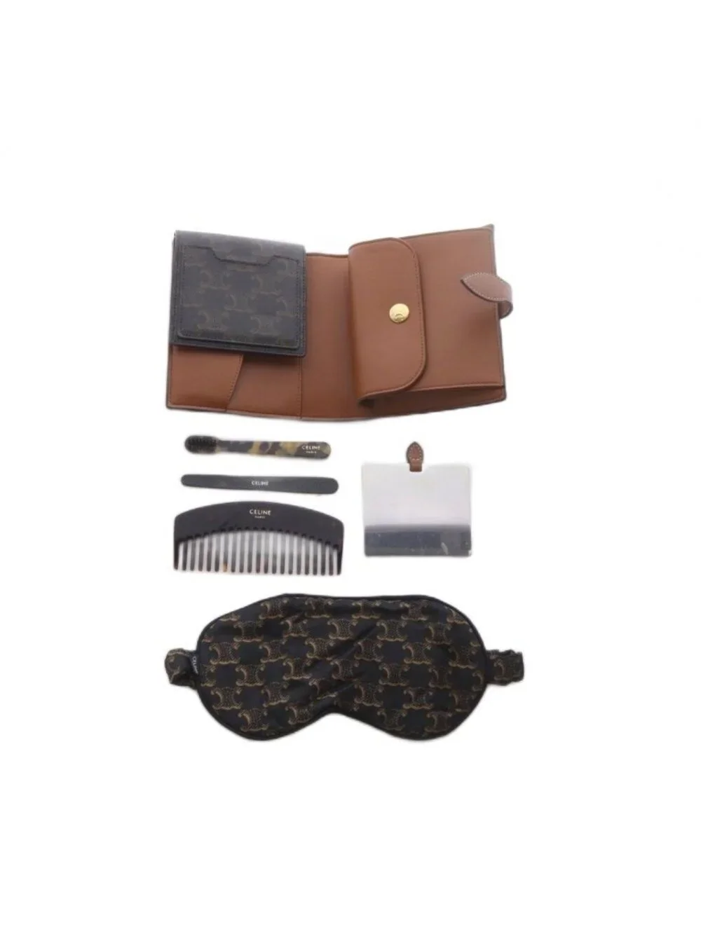 Celine Travel Kit Brown